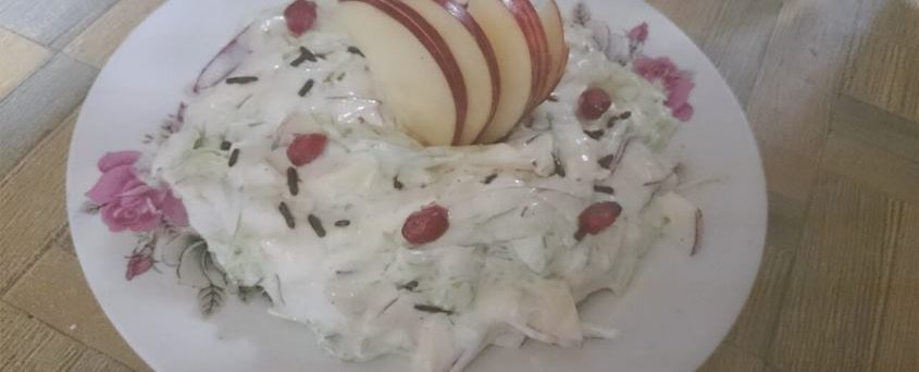 Apple Cabbage Salad With Mayonnaise