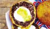 BLACK PUDDING SCOTCH EGGS with Mayonnaise