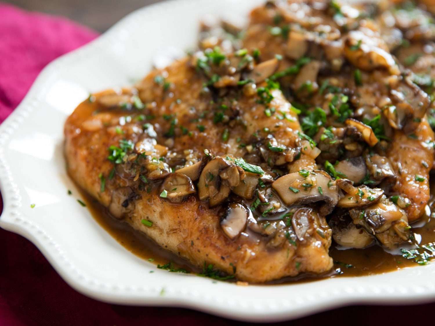 Chicken Prosciutto with Mushroom Sauce IngRecipe